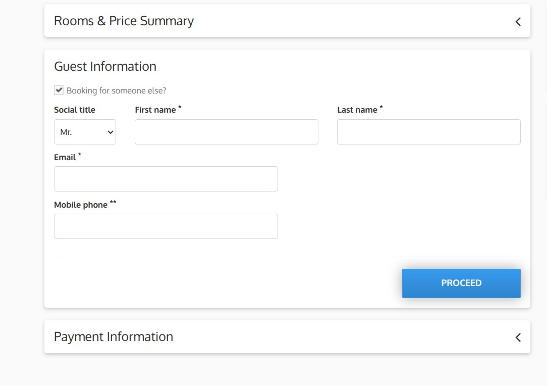Registered User Checkout