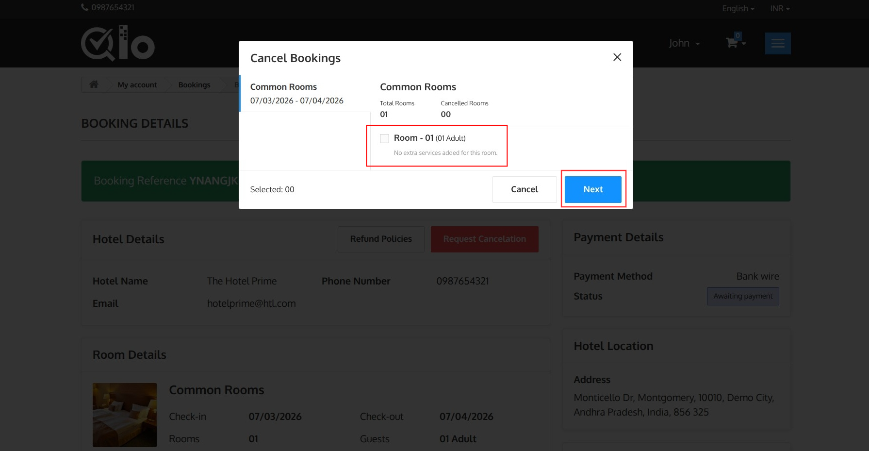 Request Cancellation