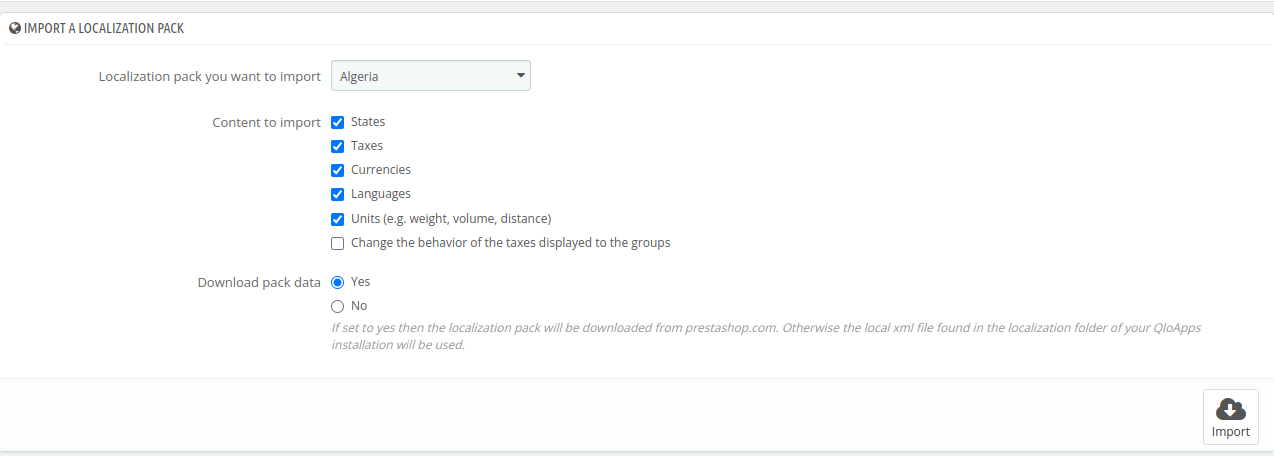 import Localization