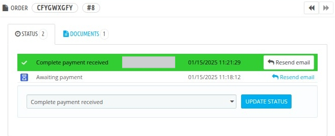 Order status image1