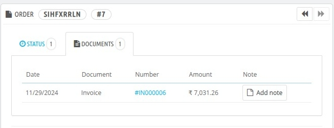 Order status image1