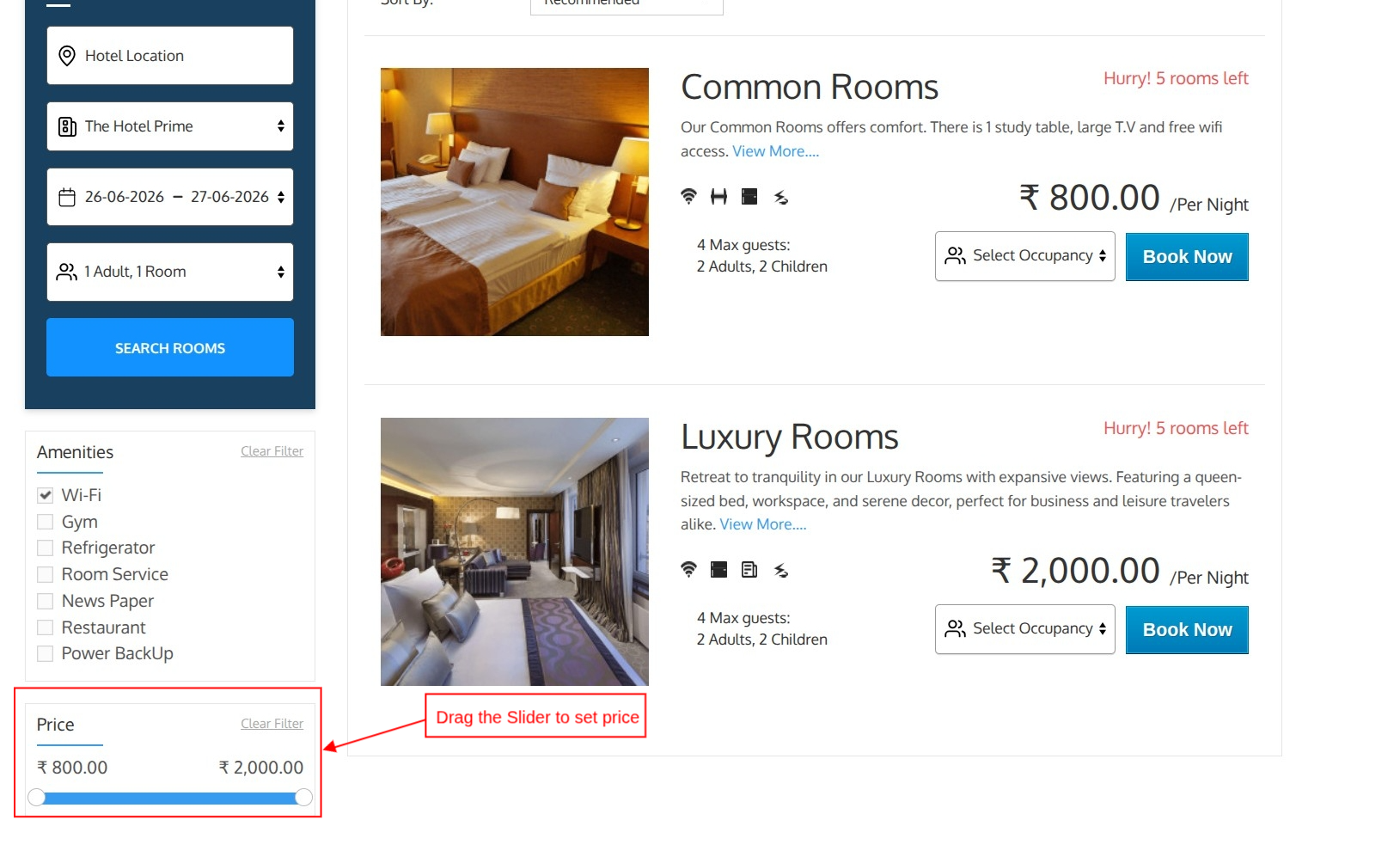 Price Filter