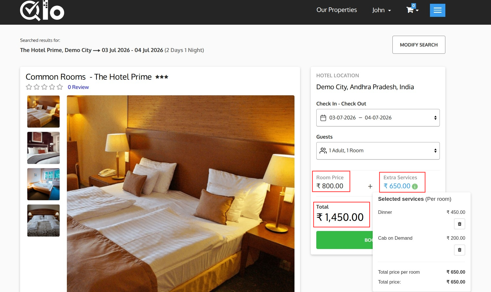 Booking Summary